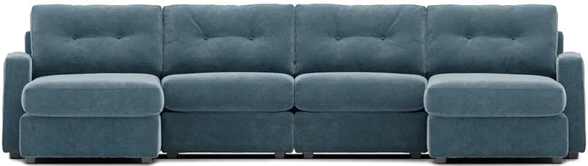 ModularOne Teal 4 Pc. Sectional By Drew & Jonathan