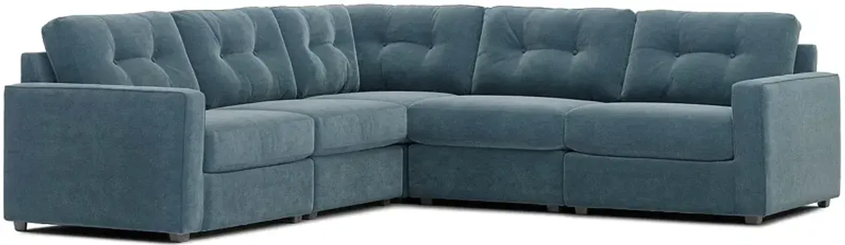 ModularOne Teal 5 Pc. Sectional By Drew & Jonathan