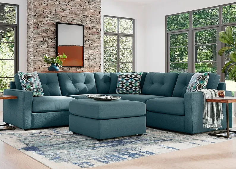 ModularOne Teal 5 Pc. Sectional By Drew & Jonathan