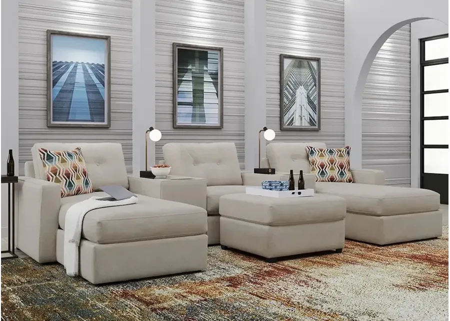 ModularOne Beige 6 Pc. Sectional W/ Chaise By Drew & Jonathan