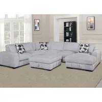 Catelyn II Gray 4 Pc. Sectional W/ Chaise