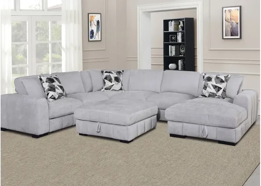 Catelyn II Gray 4 Pc. Sectional W/ Chaise