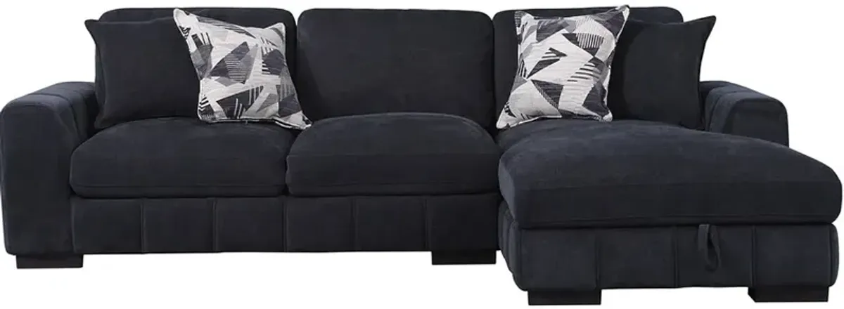 Catelyn II Blue 2 Pc. Sectional W/ Chaise