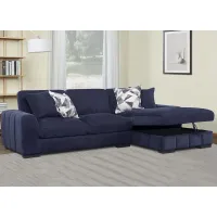 Catelyn II Blue 2 Pc. Sectional W/ Chaise