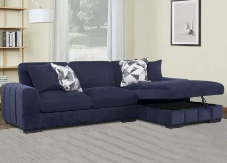 Catelyn II Blue 2 Pc. Sectional W/ Chaise