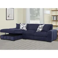 Catelyn II Blue 2 Pc. Sectional W/ Chaise (Reverse)