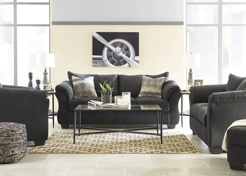 Bingley Black 3 Pc. Living Room