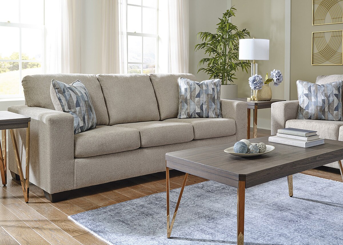 Sanford Taupe 3 Pc. Living Room