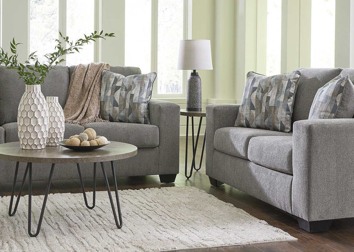 Sanford Gray 3 Pc. Living Room