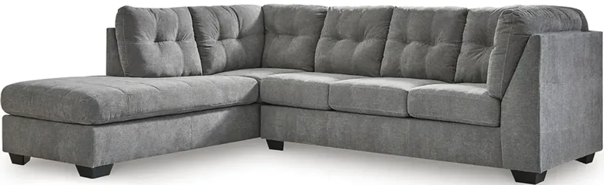 Bleecker Gray 2 Pc. Sectional (Reverse)