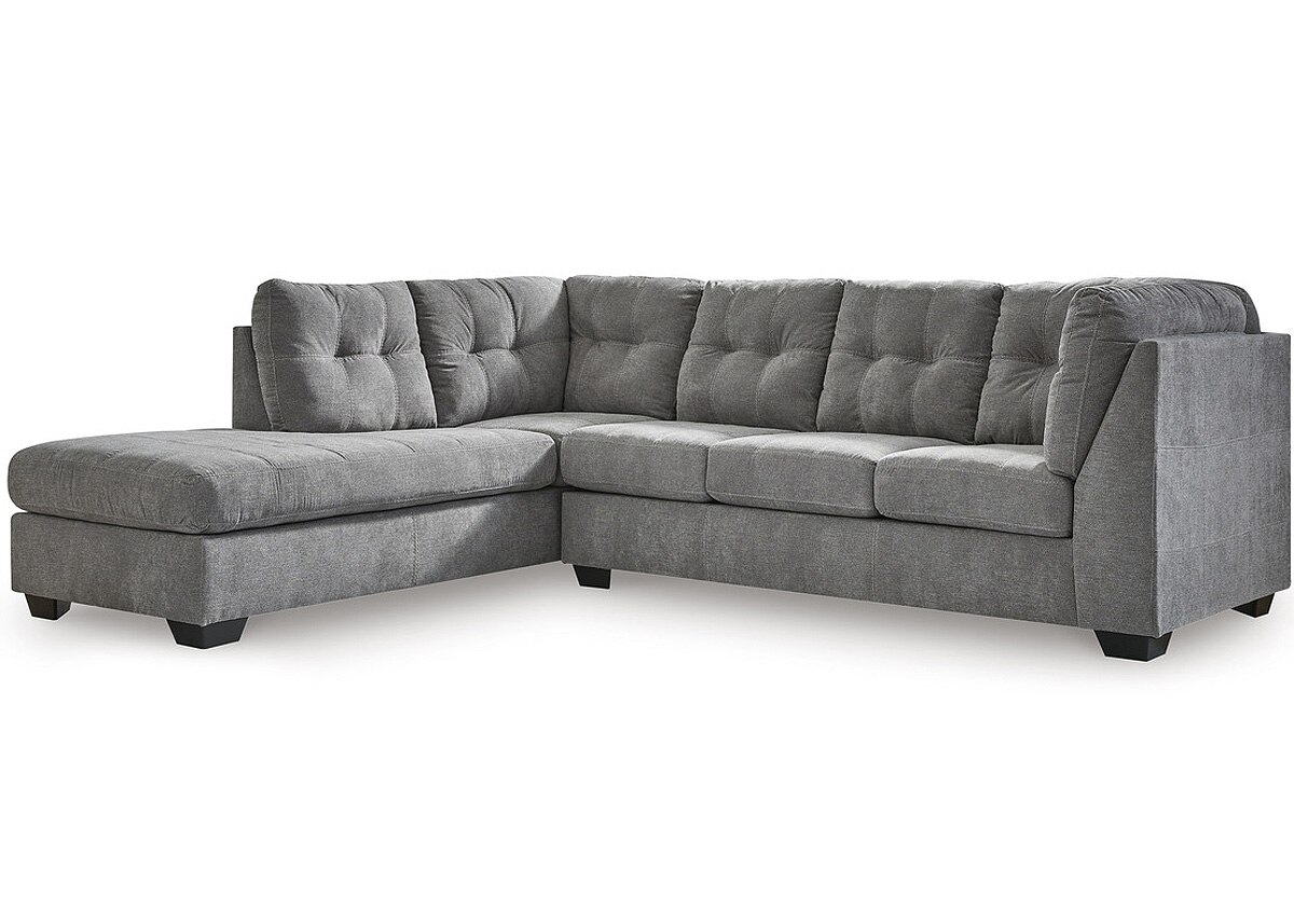 Bleecker Gray 2 Pc. Sectional (Reverse)