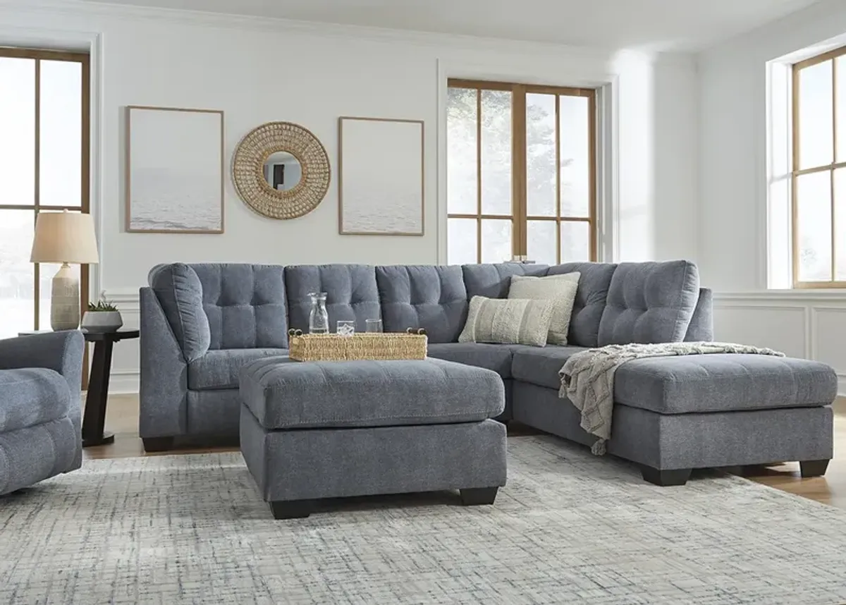 Bleecker Blue 2 Pc. Sectional