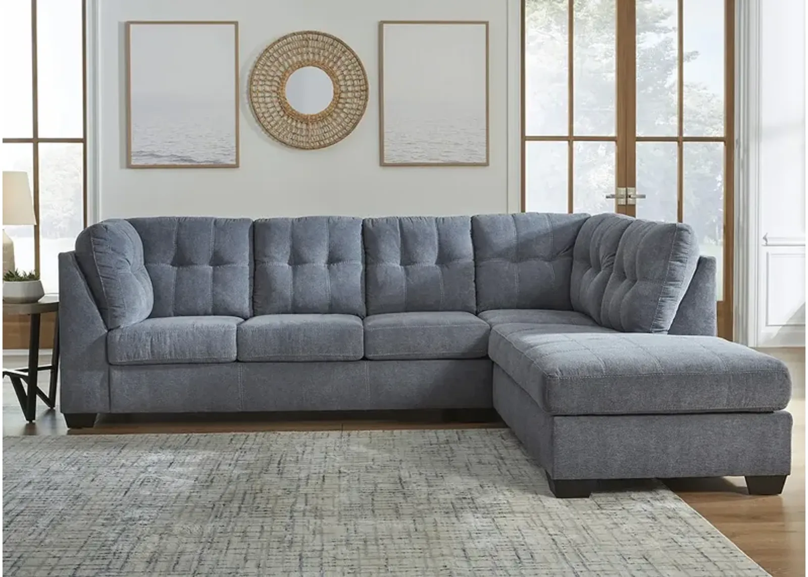 Bleecker Blue 2 Pc. Sectional