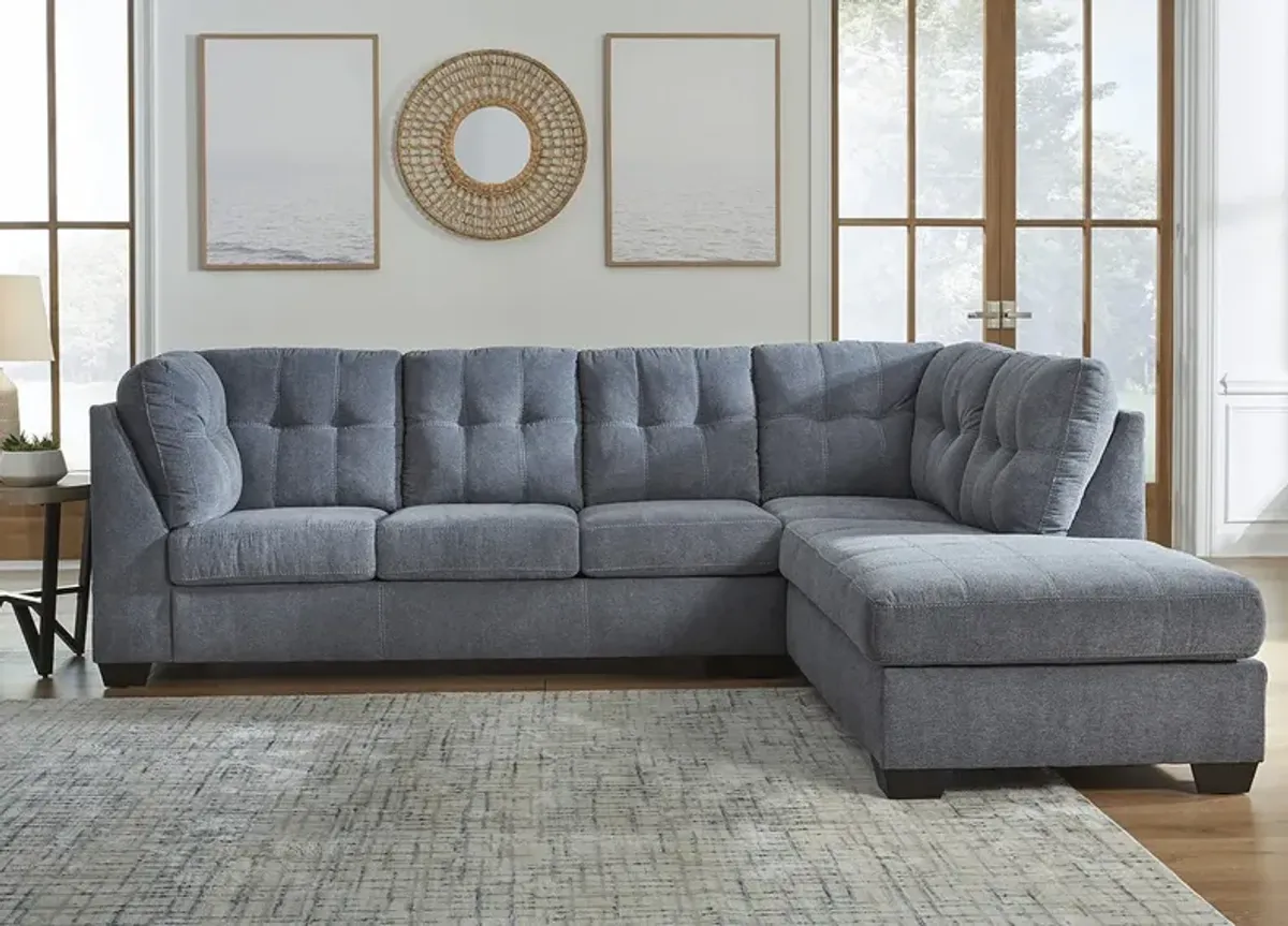 Bleecker Blue 2 Pc. Sectional