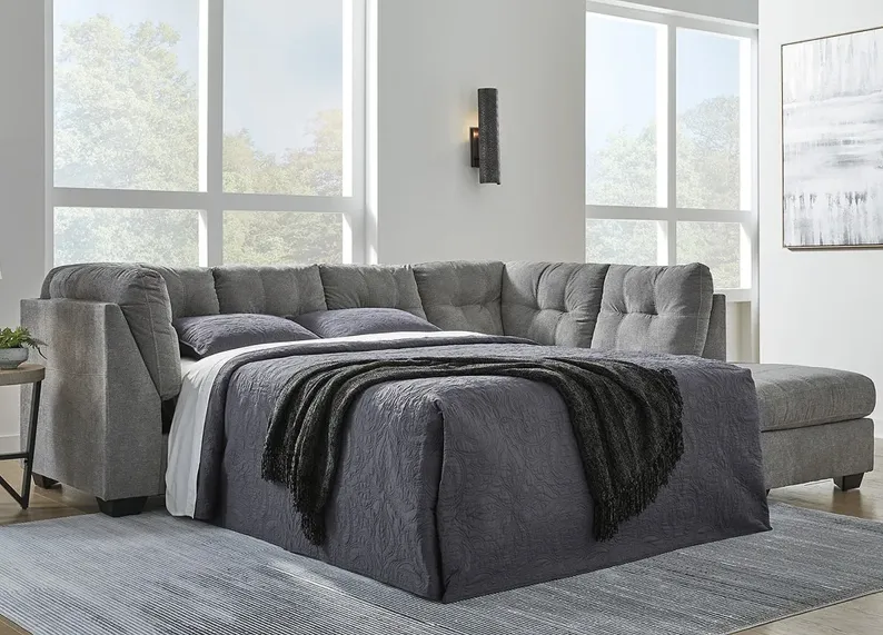 Bleecker Gray 2 Pc. Sleeper Sectional