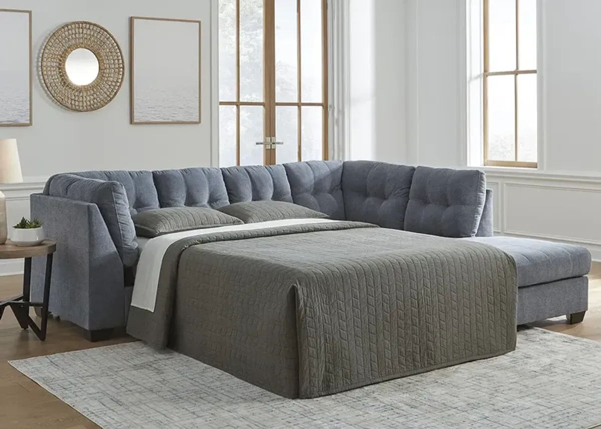 Bleecker Blue 2 Pc. Sleeper Sectional