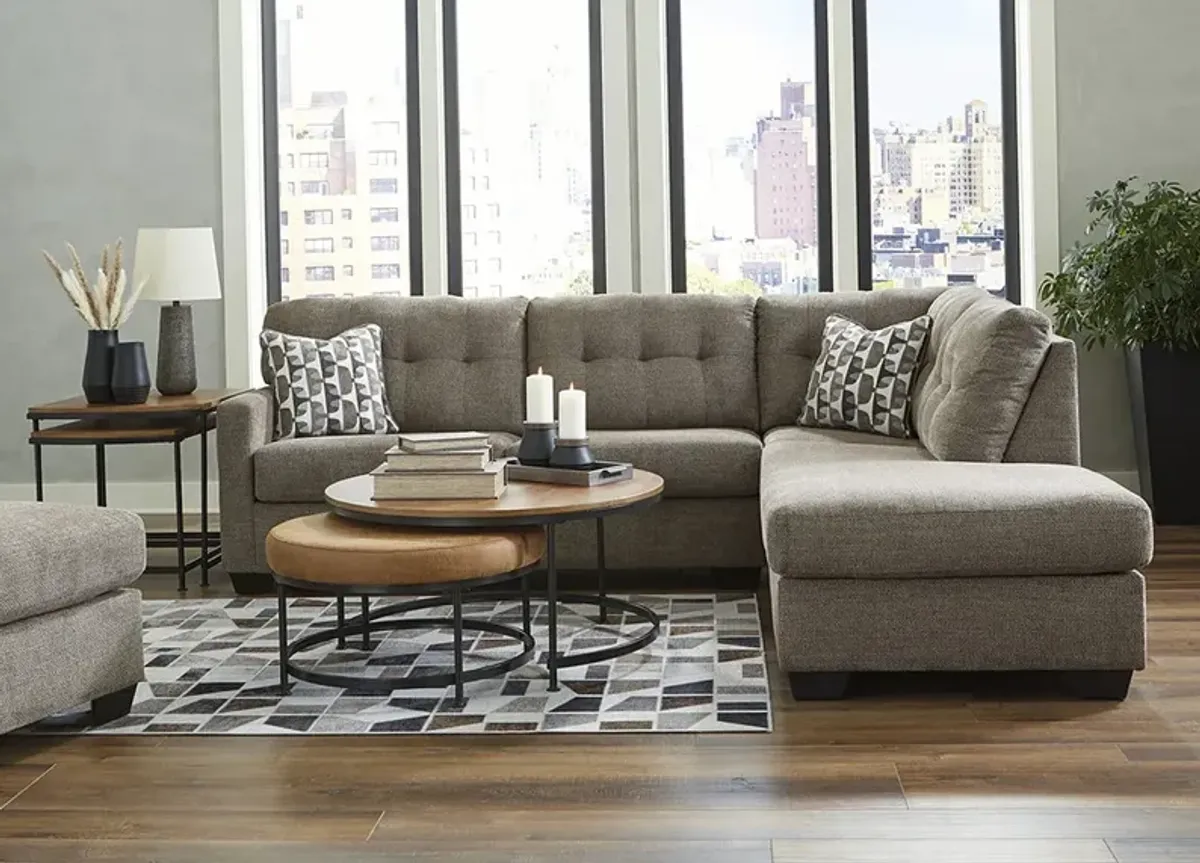 Greta Brown 2 Pc. Sleeper Sectional W/ Chaise