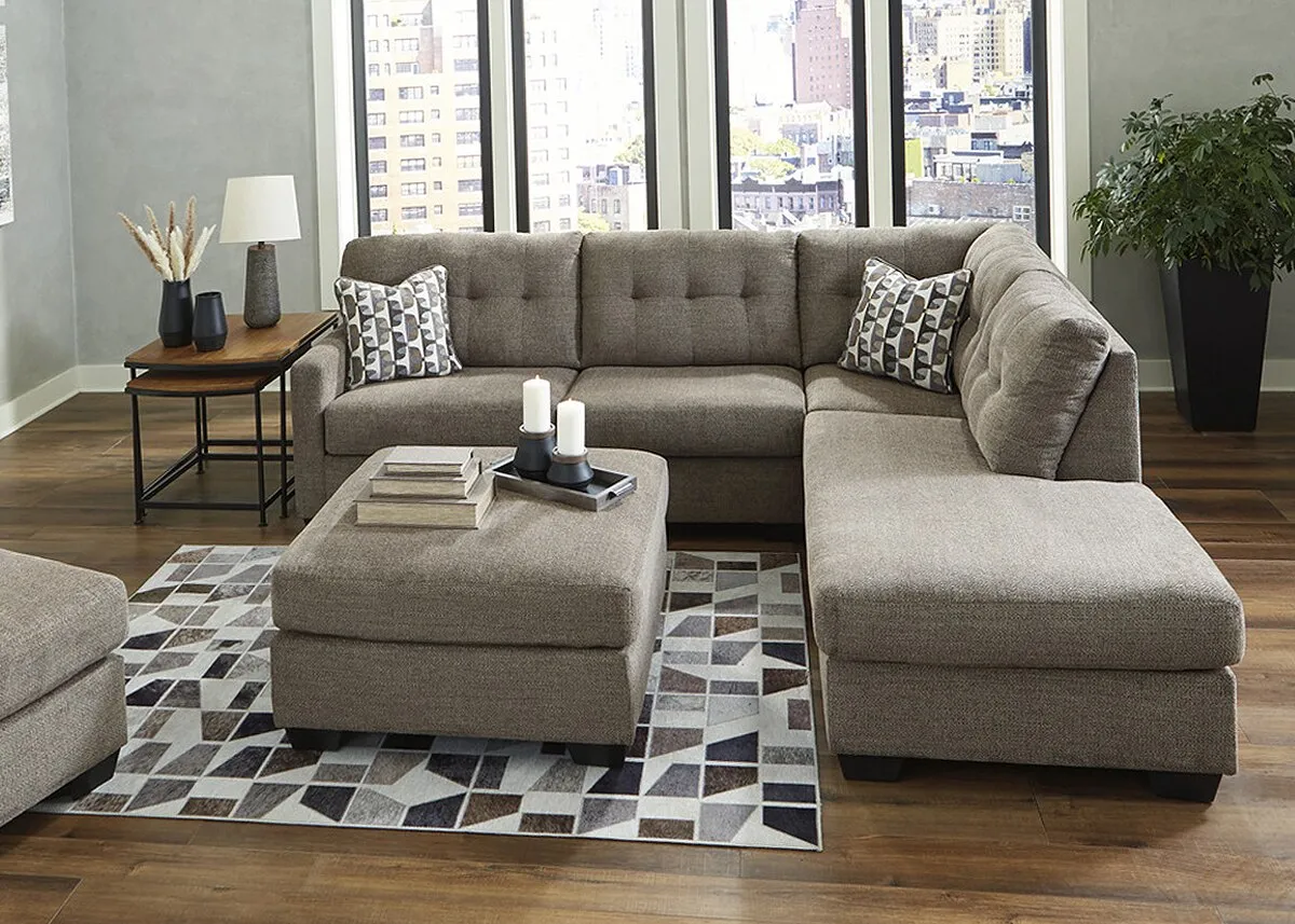 Greta Brown 2 Pc. Sleeper Sectional W/ Chaise