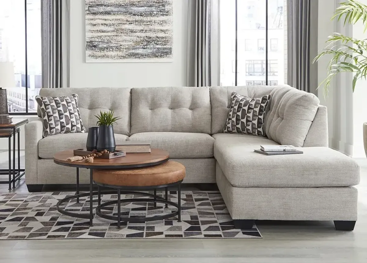 Greta Taupe 2 Pc. Sectional W/ Chaise