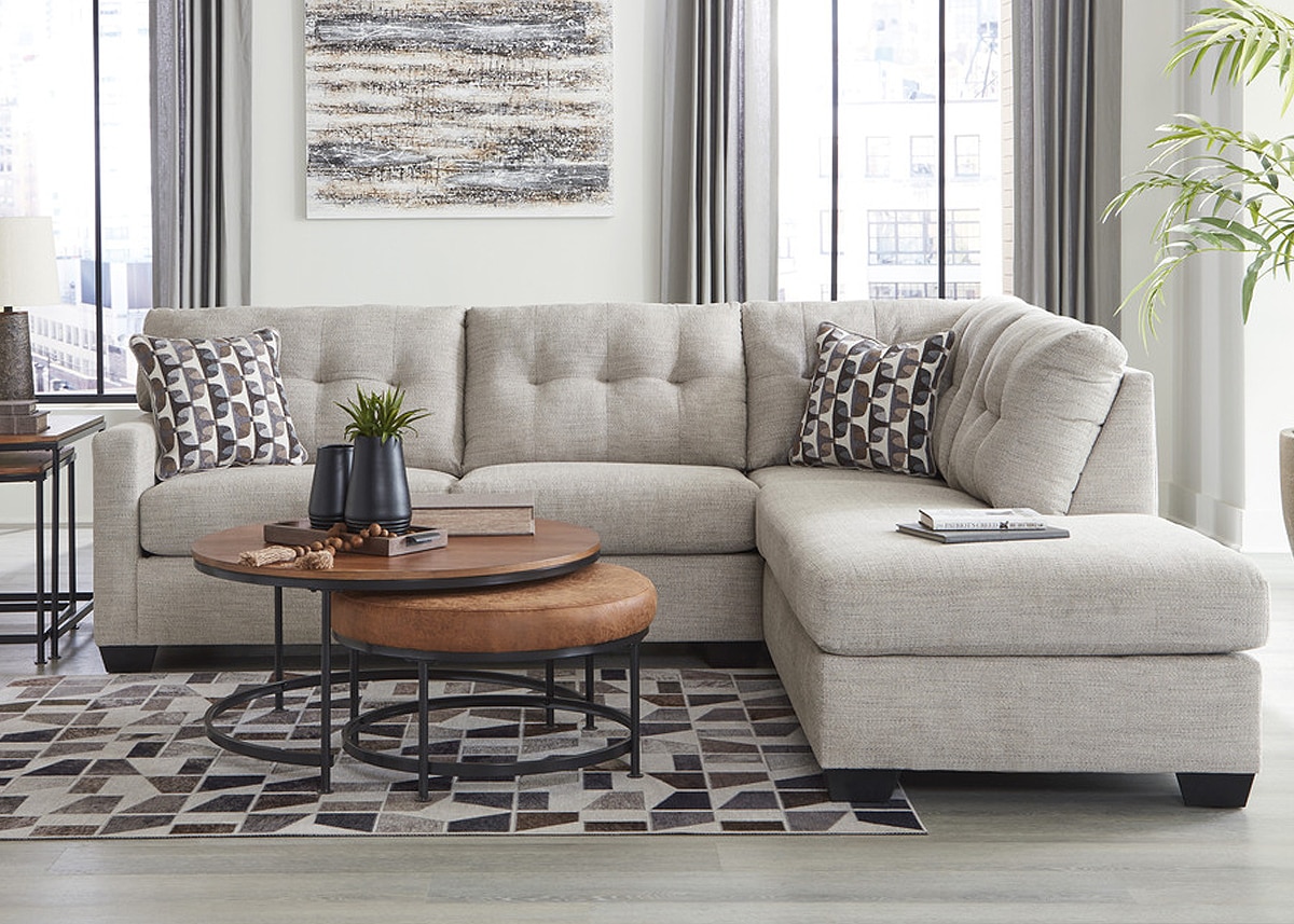 Greta Taupe 2 Pc. Sectional W/ Chaise