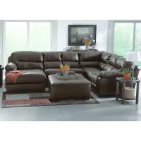 Liam Godiva 3 Pc. Sectional W/ Armless Loveseat & Chaise (Reverse)
