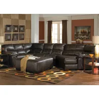 Liam Godiva 3 Pc. Sectional W/ Armless Loveseat & Cuddler Chaise