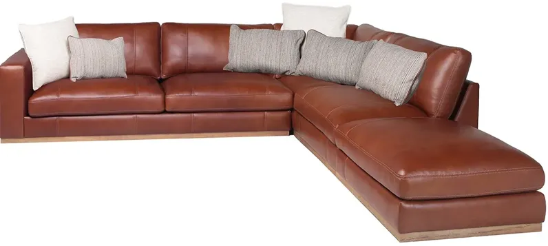 Calliope Leather 4 Pc. Sectional W/ Ottoman