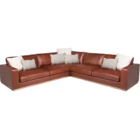 Calliope Leather 3 Pc. Sectional