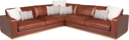 Calliope Leather 3 Pc. Sectional