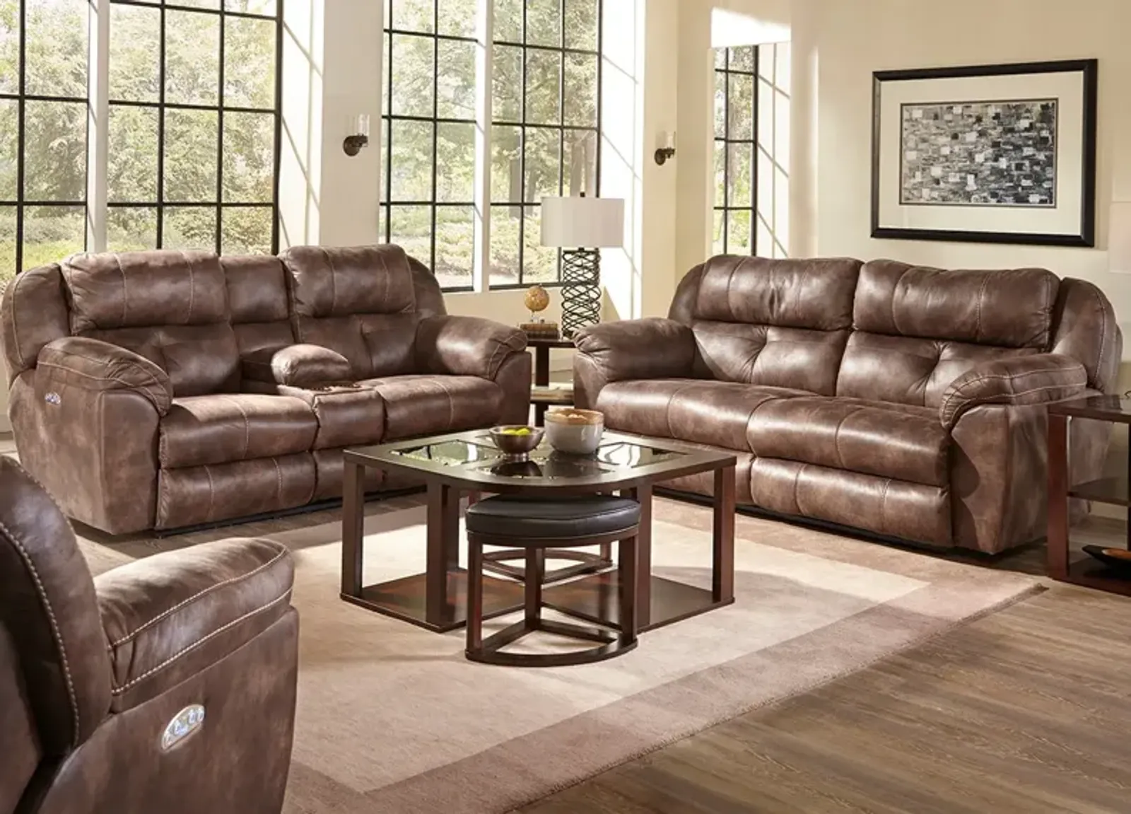 Gazelle Chocolate 3 Pc. Power Reclining Living Room