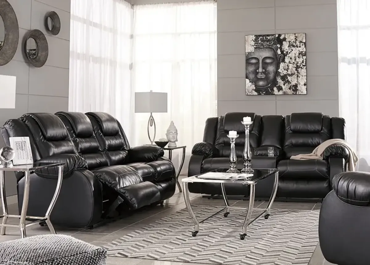 Sanders Black 2 Pc. Living Room