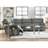 Rogue 5 Pc. Power Reclining Sectional W/ Power Headrests & Two Armless Chairs