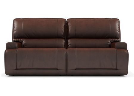 Clio II Brown Leather 3 Pc. Power Reclining Living Room W/ Power Headrests