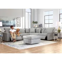 Palmer 4 Pc. Power Sectional W/ Power Headrests & Armless Chair