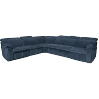 Brooklyn Blue 5 Pc. Power Sectional W/ Adjustable Headrests