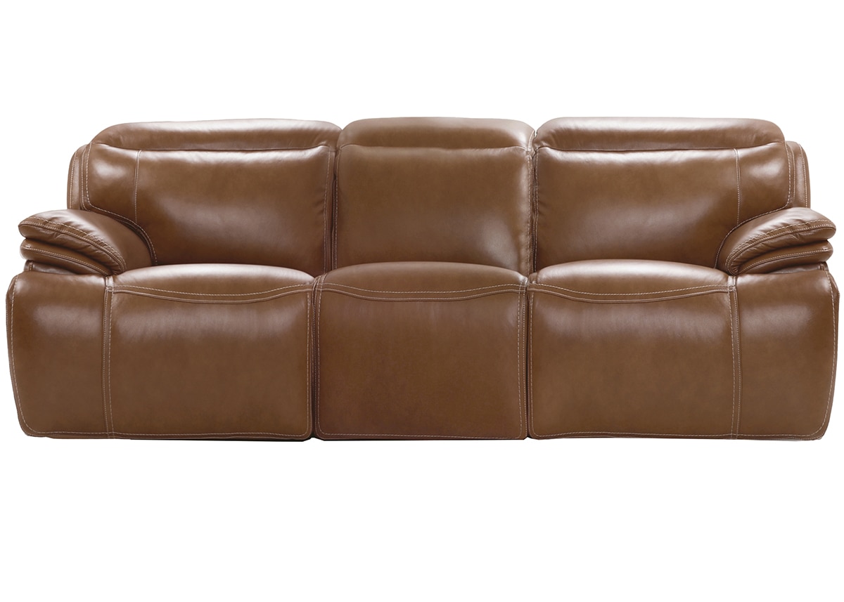 Isaac Brown Leather 2 Pc. Zero Gravity Power Reclining Living Room W/ Power Headrests