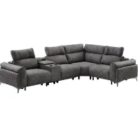 Aura 5 Pc. Power Reclining Sectional W/ Adjustable Headrests
