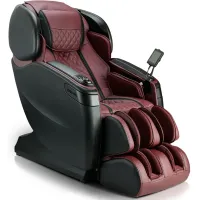 Nevaeh Burgundy/Black Massage Chair