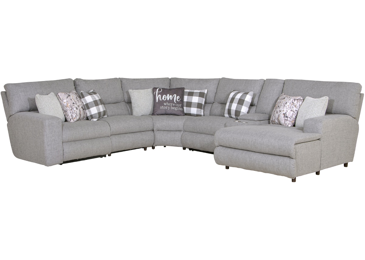 Perdita 6 Pc. Power Reclining Sectional W/ Chaise
