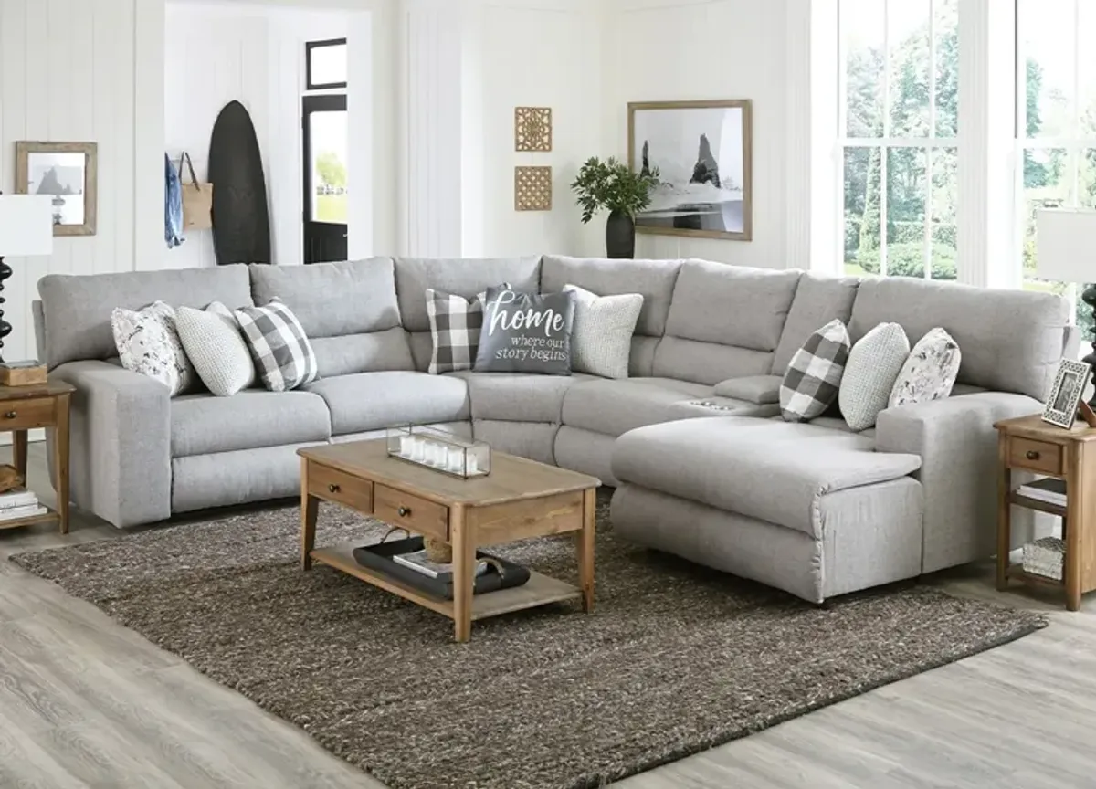 Perdita 6 Pc. Power Reclining Sectional W/ Chaise