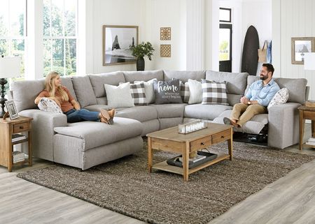 Perdita 6 Pc. Power Reclining Sectional W/ Chaise (Reverse)