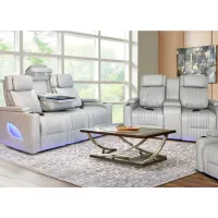 Enterprise Leather 2 Pc. Zero Gravity Power Reclining Living Room W/ Power Headrests