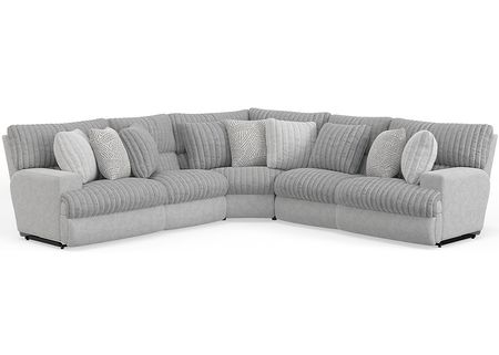 Kayen 5 Pc. Power Reclining Sectional W/ 2 Armless Chairs