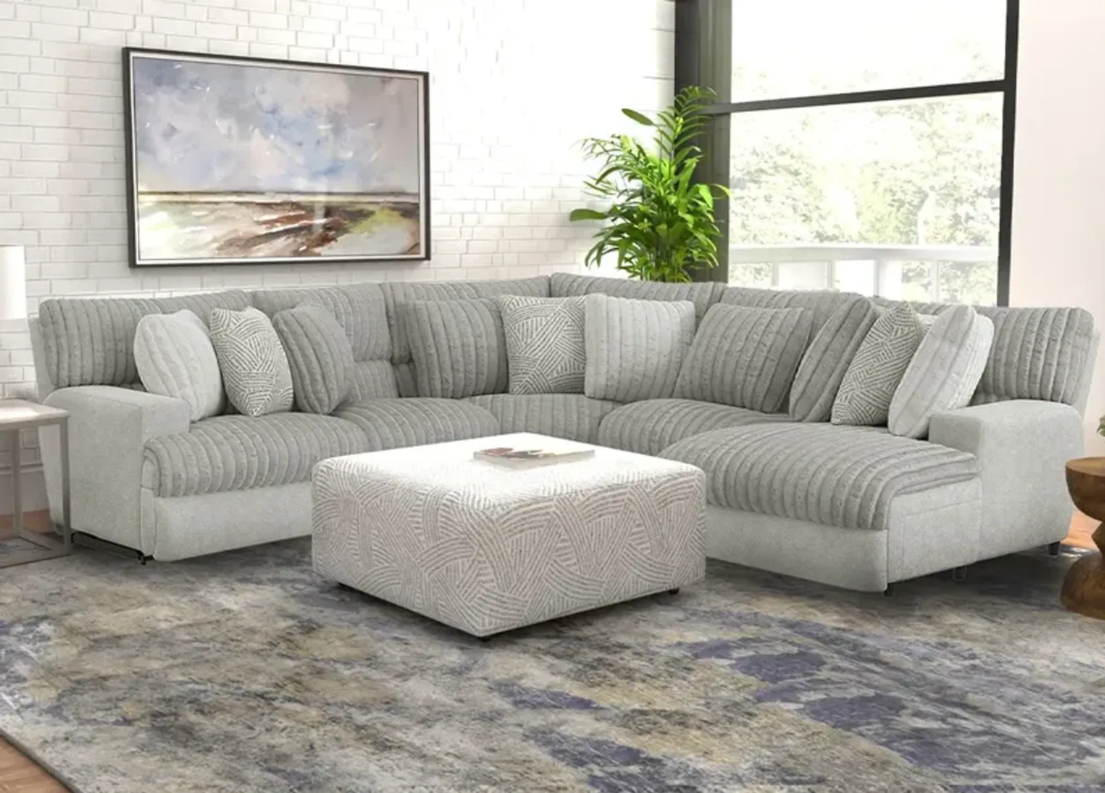 Kayen 5 Pc. Power Reclining Sectional W/ Chaise