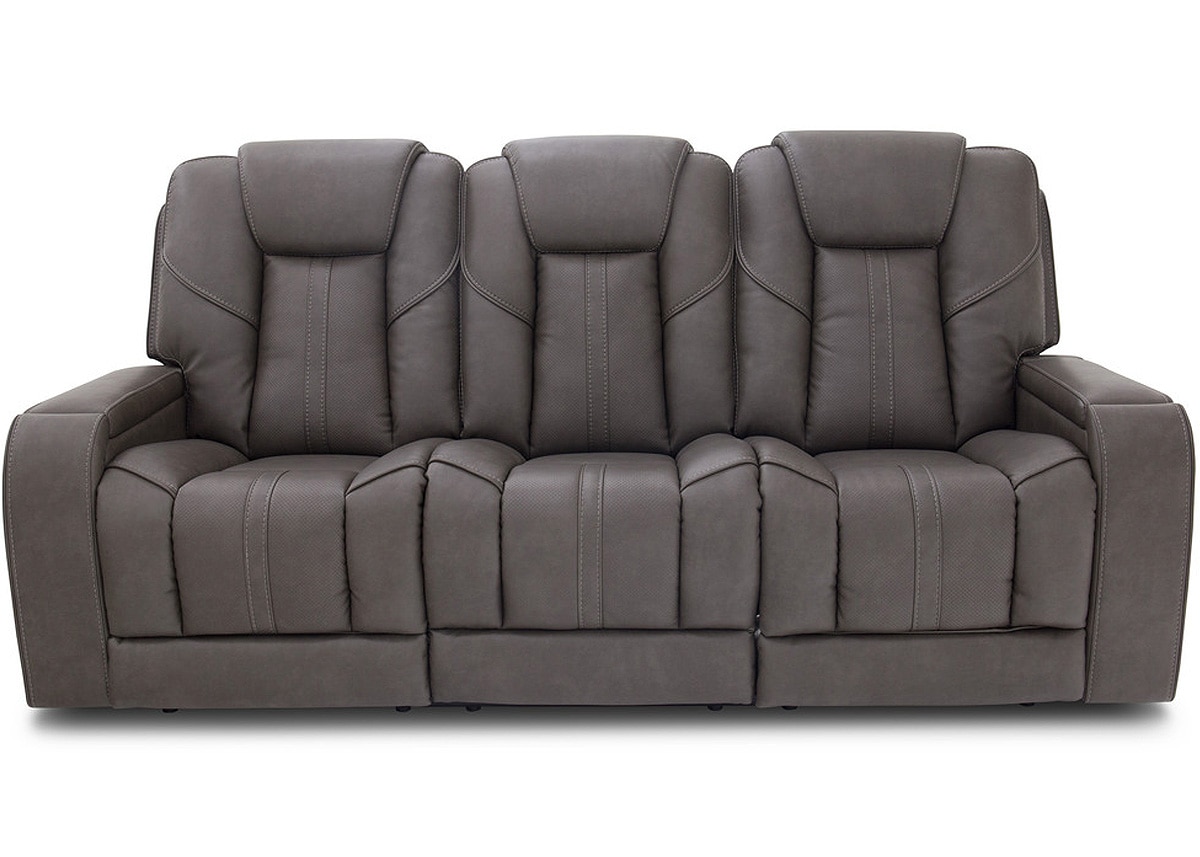 Dalton Gray 3 Pc. Power Reclining Living Room W/ Power Headrests