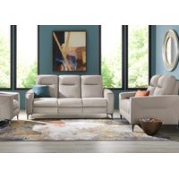 Parkside Heights Gray Leather 2 Pc. Power Reclining Living Room W/ Power Headrests By Drew & Jonathan