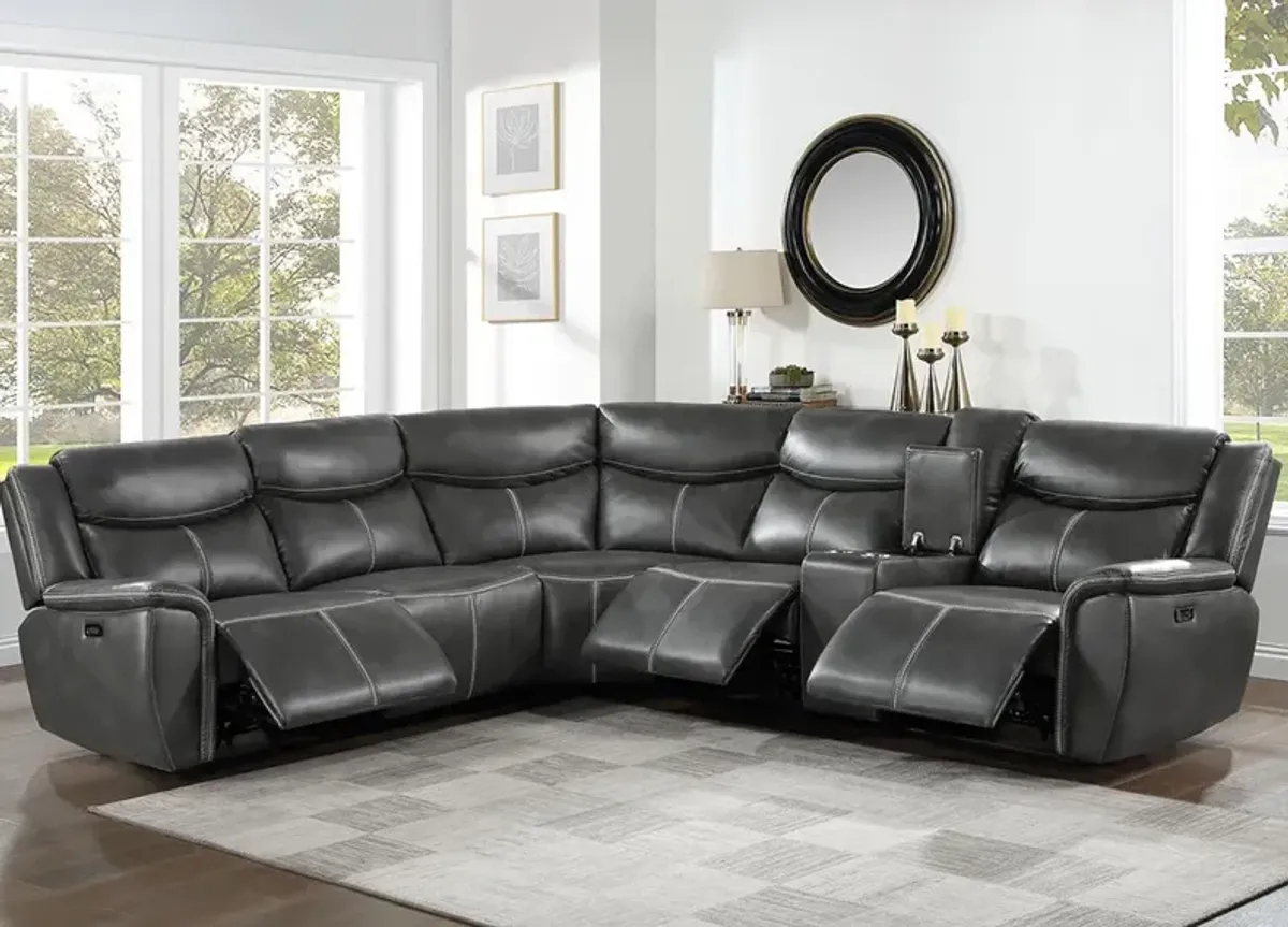 Brett Charcoal 3 Pc. Power Reclining Sectional