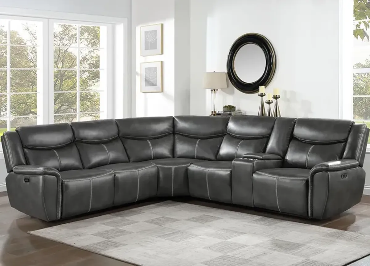 Brett Charcoal 3 Pc. Power Reclining Sectional