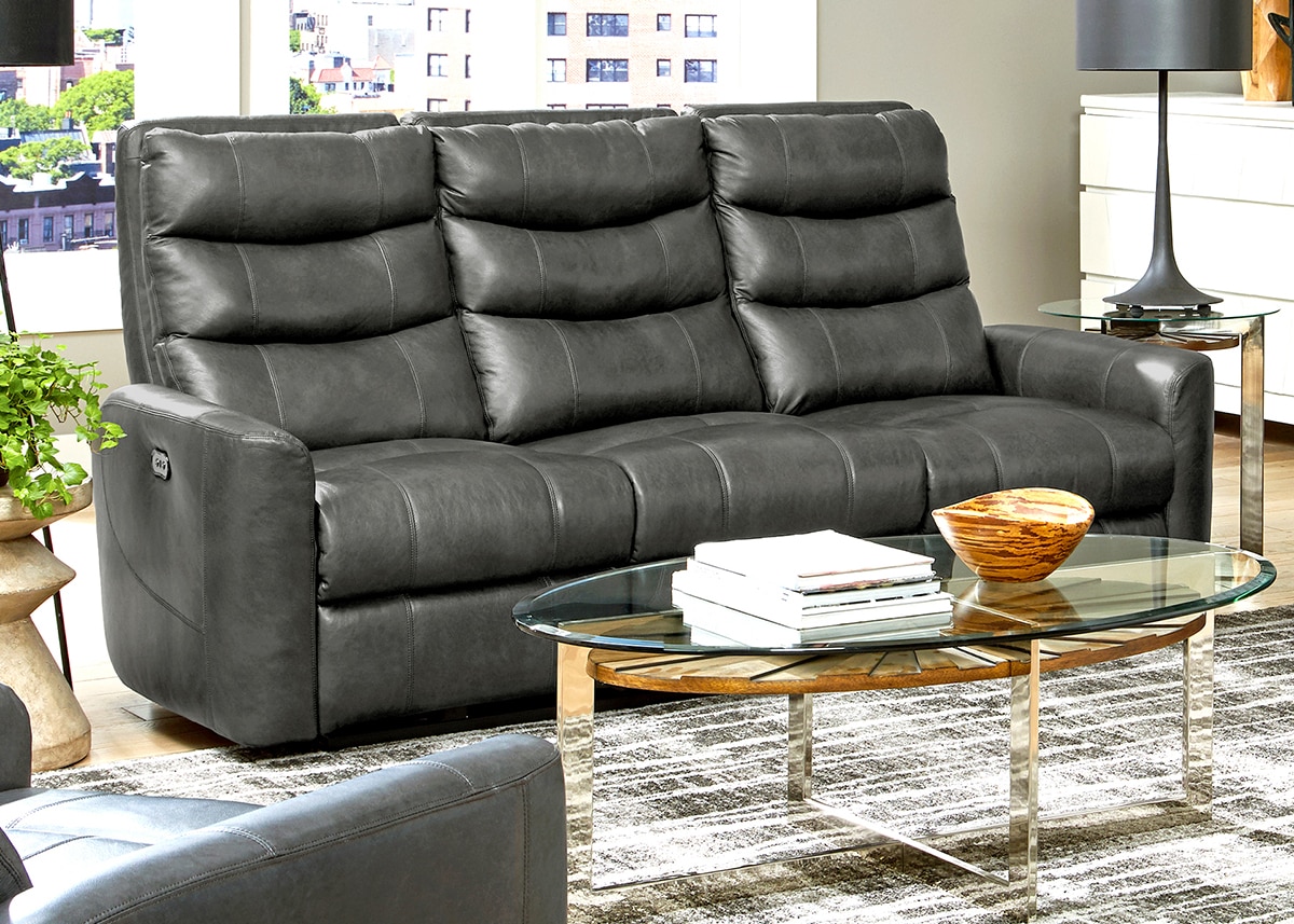 Drew Leather 3 Pc. Power Reclining Living Room