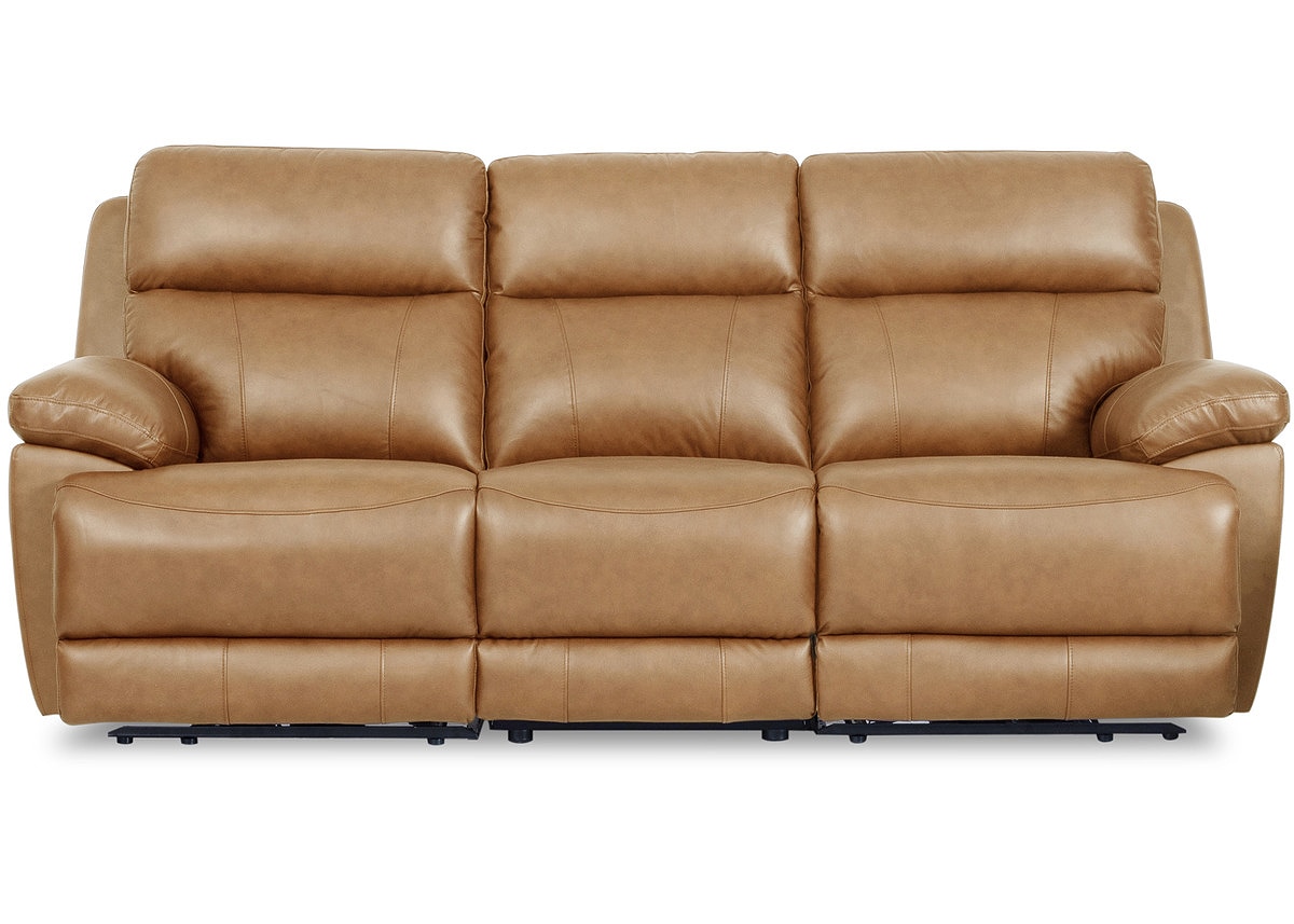 Joliet Tan Leather 2 Pc. Power Reclining Living Room